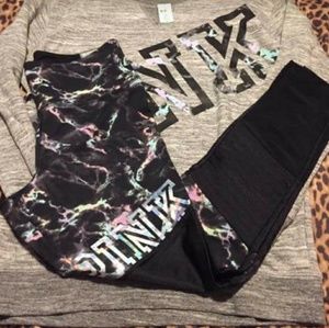 BNWT'S HTF VS PINK MARBLED OUTFIT